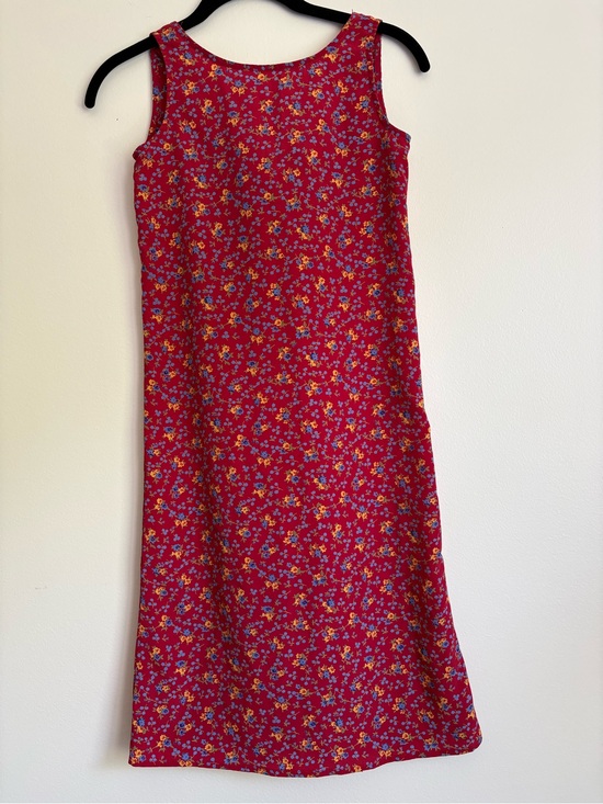 jonathan martin Dresses & Skirts - Jonathan Martin Vintage 90s Y2K Red Floral Sleeveless Shift Dress sz XS